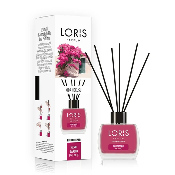 LORIS Secret Garden Reed Diffuser in decorative bottle  - by Loris Parfum AE