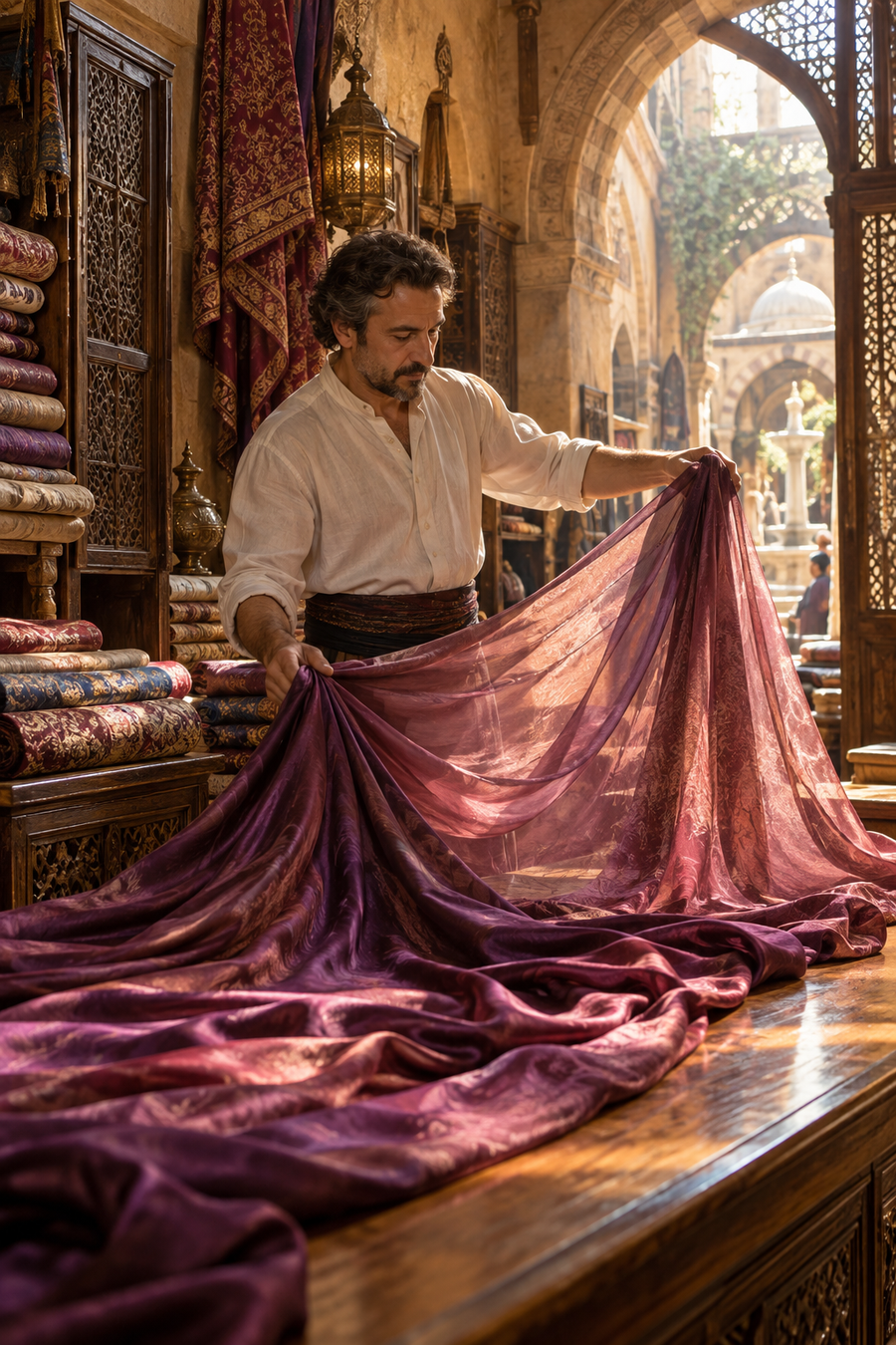 dienne: silk bazaar, creative fragrance atmosphere.