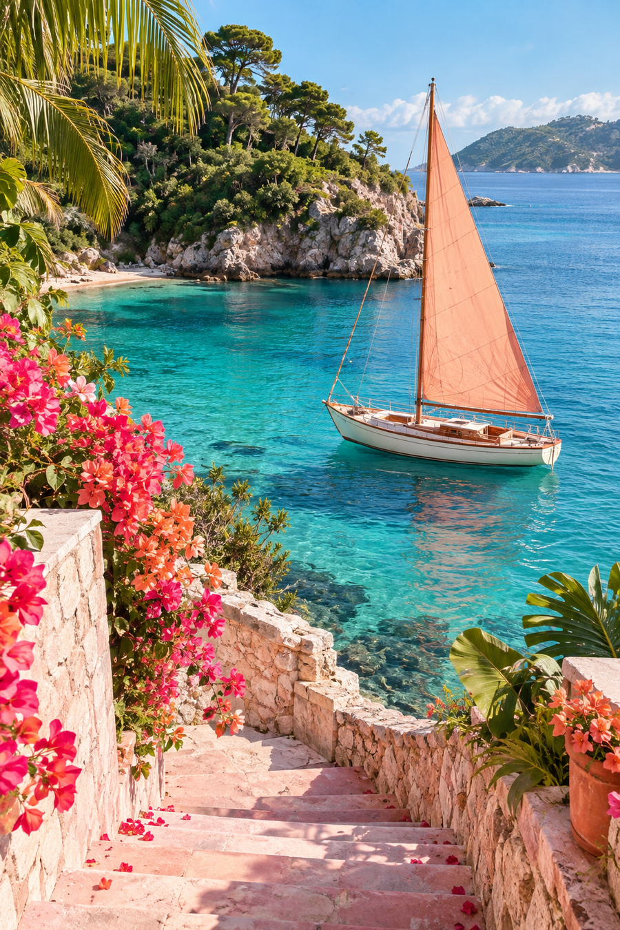 passion delight: tropical sailing, creative fragrance atmosphere.