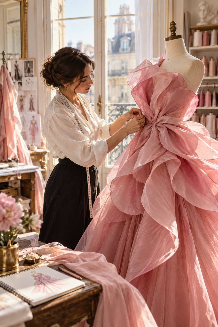 petalia: couture atelier, creative fragrance atmosphere.