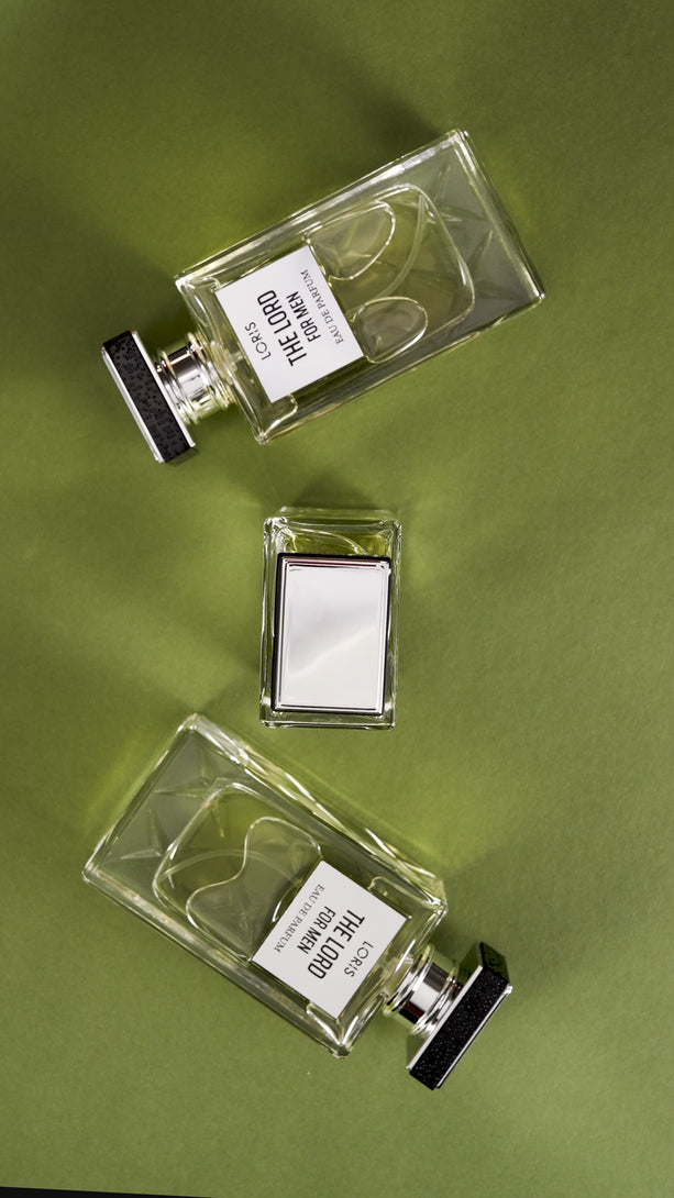 Elegant creation perfume The Lord – Loris Perfume Dubai with tonka bean, citrus, and spices.